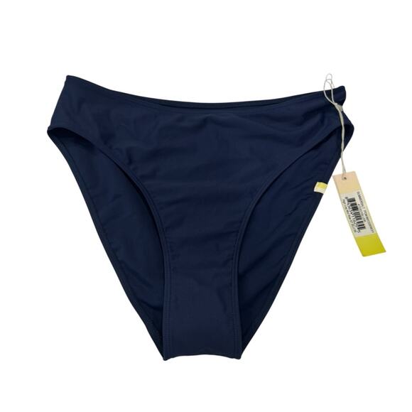 Summersalt Deep Blue High Cut Mid Rise Bikini Bottom NEW Size 6 - Picture 9 of 10